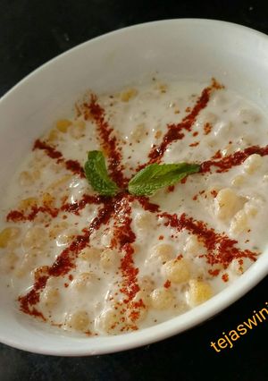A picture of Boondi Raita.