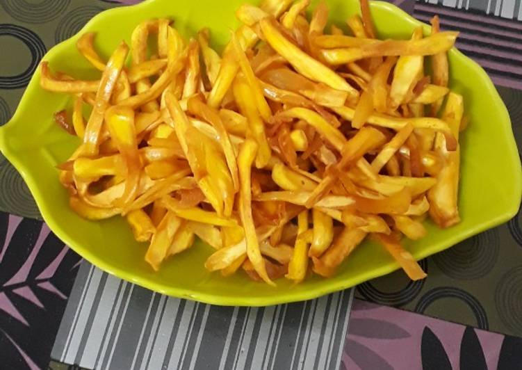 Steps to Prepare Any-night-of-the-week Homemade jackfruit chips