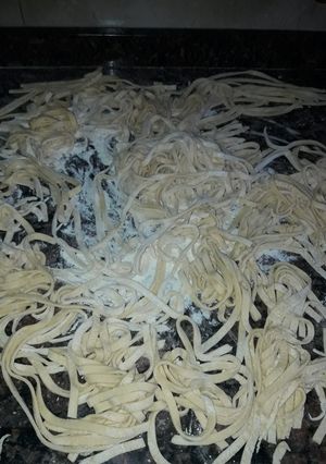 Una foto de Fideos caseros