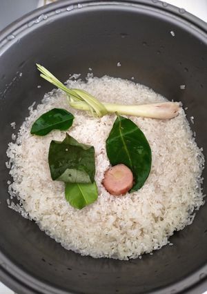 Foto resep Nasi Uduk Santan Kara Rice Cooker