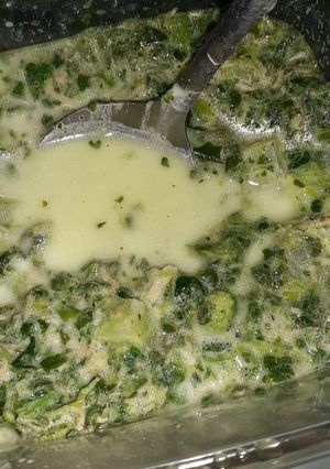 A picture of Chicken and Spinach Soup.