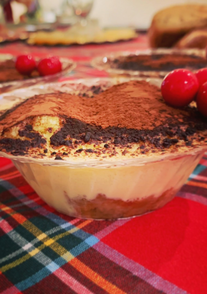 Una foto de Tiramisú navideño