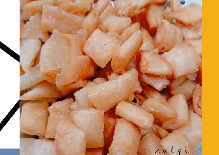 Resep Kulpi (kulit lumpia) renyah gurih enak hanya 4 bahan yang Wajib Dicoba