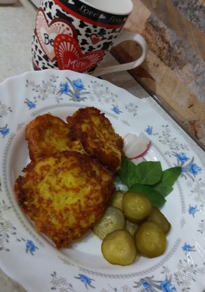 عکسی از دستور کتلت سیب زمینی خوشمزه😘