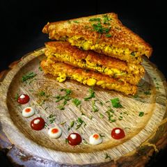 A picture of Paneer- Baby Corn Sandwich.