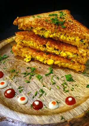 A picture of Paneer- Baby Corn Sandwich.