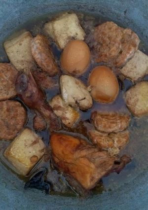 Foto resep Semur tempe tahu telur ayam