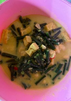 Foto resep Kacang panjang kuah santan