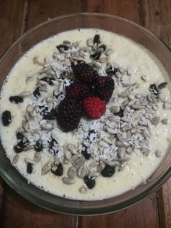 Una foto de Atol de avena con extra proteína