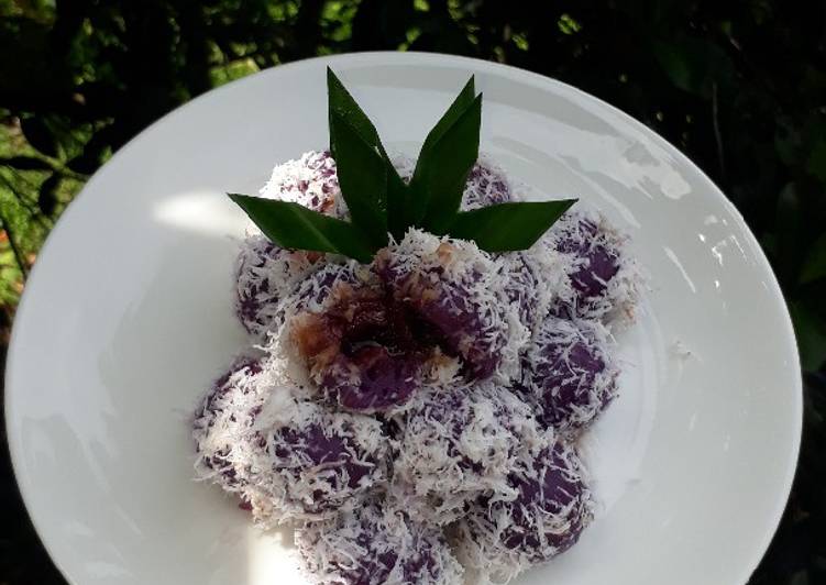 Resep Mudah Klepon Ubi Ungu Sedap Nikmat