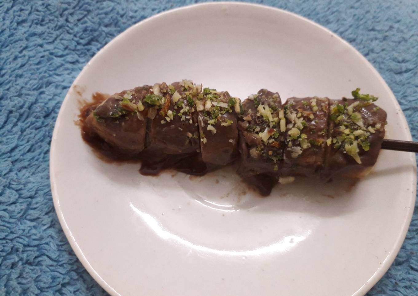 Chocolate banana sushi