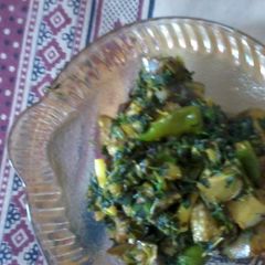 A picture of Methi baingan.