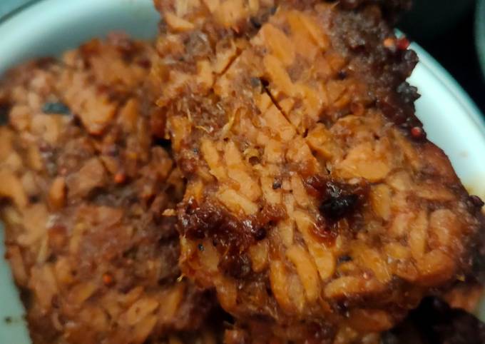 Standar Resep enak memasak Tempe Bacem Tanpa Air Kelapa yang nagih banget