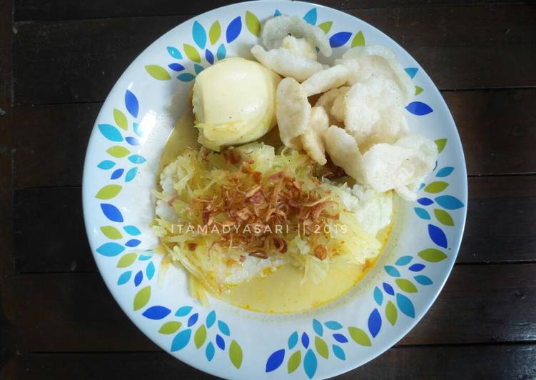 Lontong sayur pepaya