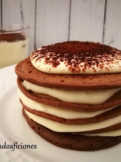 Una foto de Tortitas de tiramisú