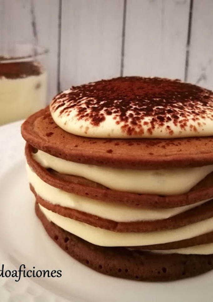 Una foto de Tortitas de tiramisú