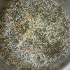 A picture of Mixed terere and sukuma wiki(pig weed and kale).