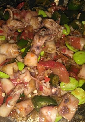 Foto resep Tumis Cumi pete+cabe ijo