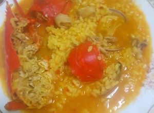 Una foto de Arroz con bogavante