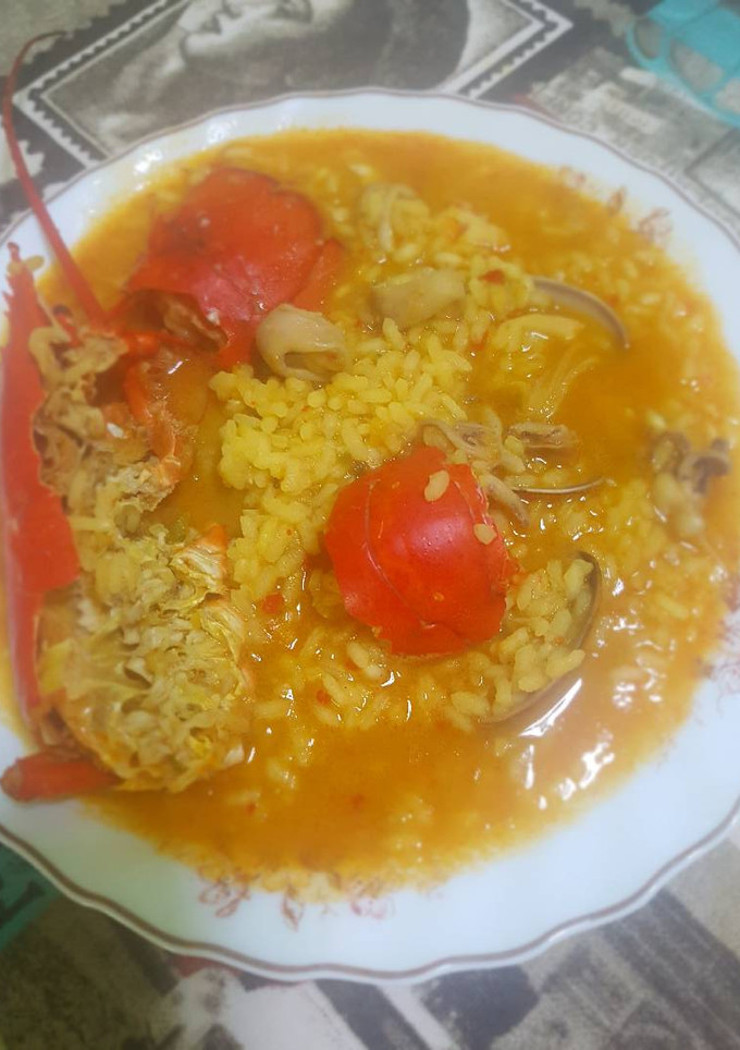 Una foto de Arroz con bogavante