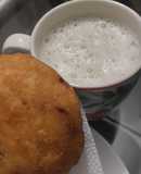 Arepa🫓rellena🌽de salchichón de cerdo🥓y queso🫓🧀🥛