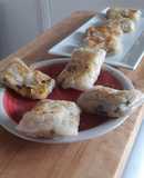 Hojitas de arroz rellenas