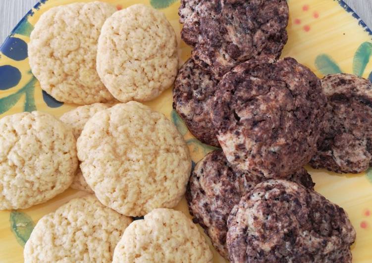 La Recette Pas à Pas COOKIES (nature et choco)