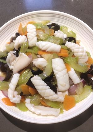 A picture of Sauteed Squid.