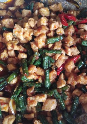 Foto resep Oseng tahu pedas