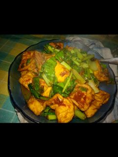 Foto resep Tumis tahu dan sawi hijau