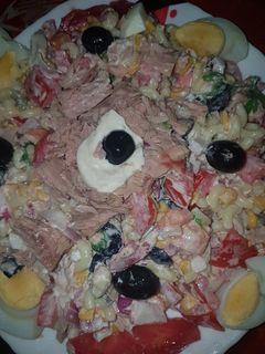 صورة لوصفة سلطة معكرونة