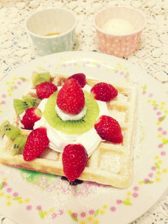 美式格子鬆餅 的食譜成品照片