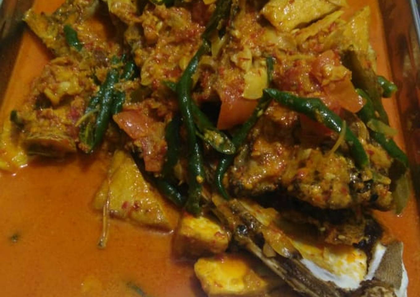 Mangut manyun gulai lombok ijo