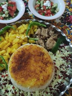 عکسی از دستور کته با تن ماهی