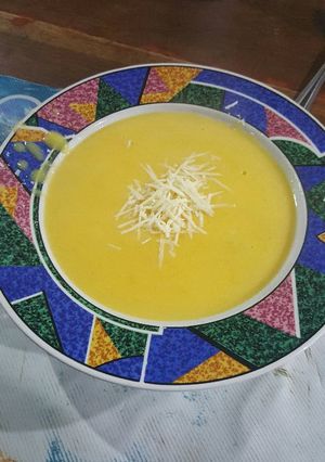 Una foto de Sopa de calabaza light