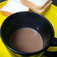 A picture of Milk and ginger tea.
