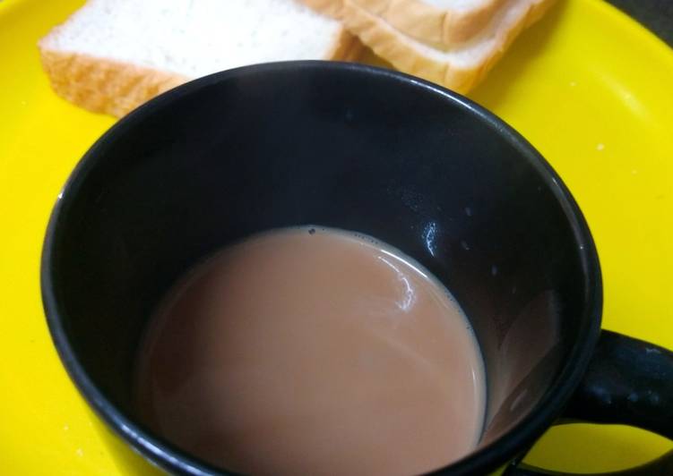 Milk and ginger tea