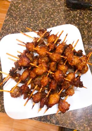 Hình của món Thịt nướng nồi chiên không dầu.