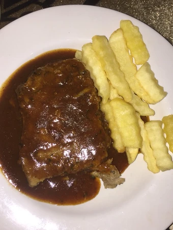 Langkah Gampang Membikin Resep Steak daging Tenderloin with saus bbq yang Bisa Manjain Lidah Anti Ribet, Uenak Banget