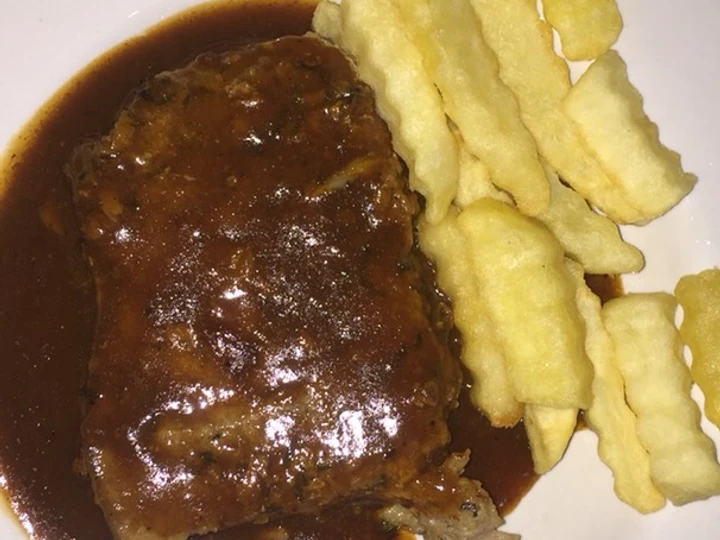 Langkah Gampang Membikin Resep Steak daging Tenderloin with saus bbq yang Bisa Manjain Lidah Anti Ribet, Uenak Banget