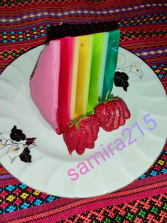 عکسی از دستور 🌈 ژله رنگین کمان 🌈