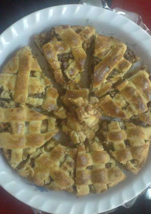 صورة لوصفة فطيرة التفاح