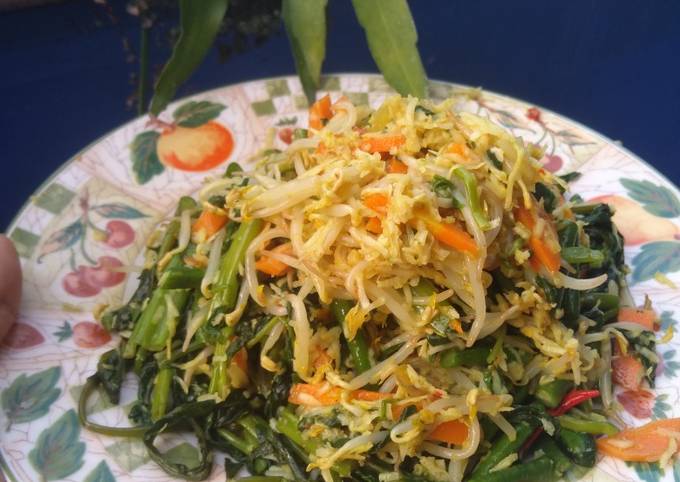 Cara Buat Urap sayur bumbu mateng Anti Gagal