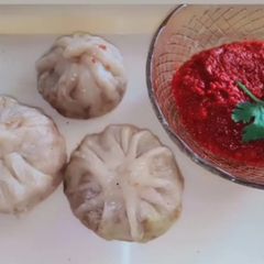 A picture of Veg Momos.