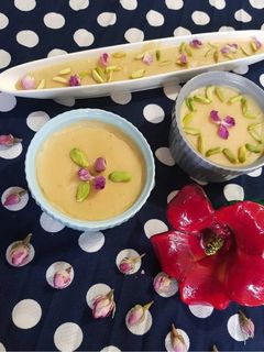 عکسی از دستور فرنی آرد نخودچی