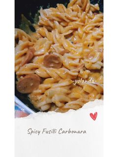 Foto resep Spicy Fusilli Carbonara