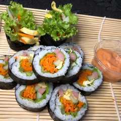 รูปของ Kimbab telur sosis