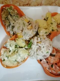 صورة لوصفة سلطة الارز بالخضار.. لذيذة ومشبعة🍚🥗