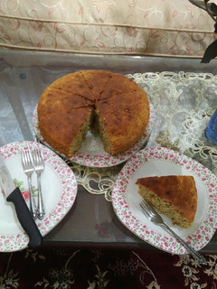 عکسی از دستور کیک موز و نارگیل