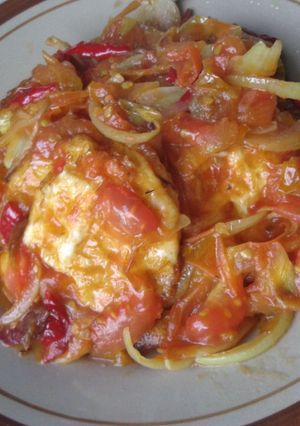 Foto resep Telur ceplok sambal balado